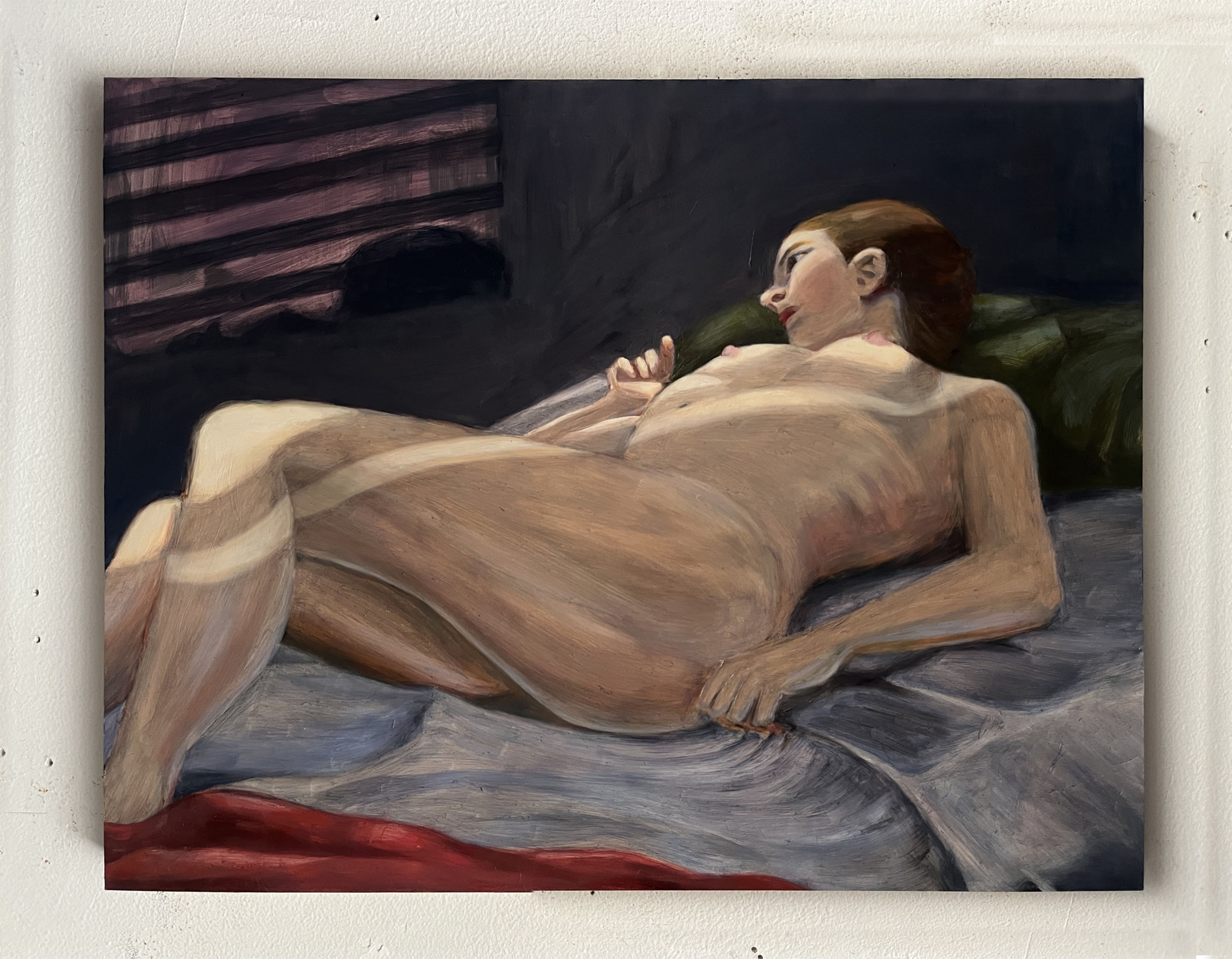 The Day Can Pass Through, 11x14 <br> oil on clay board, 2023